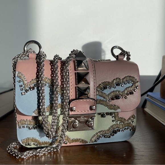 Valentino Glam Lock Rockstud - beaded Cloud shoulder bag, authentic, pristine - Picture 13 of 13